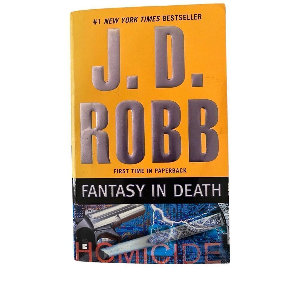 Fantasy In Death By JD Robb Paperback Book Suspense Mystery Thriller Crime Novel